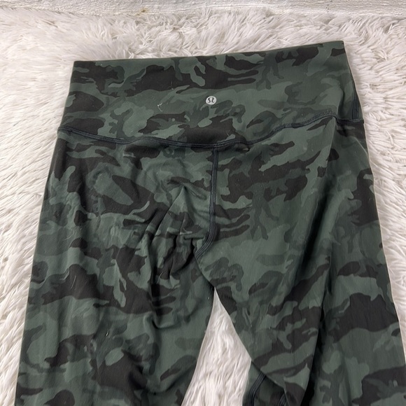 Lululemon Align Crop *21" Incognito Camo Multi Gator Green - Picture 4 of 6